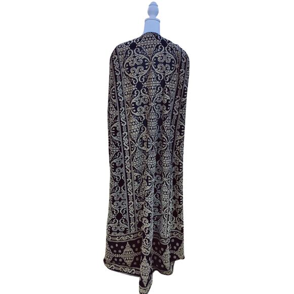 Artisan Knit Cape Duster Kimono Made in Jordan Boho Luxury Coachella Festival - Picture 4 of 5